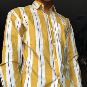 Long Sleeve Stripped Button Down